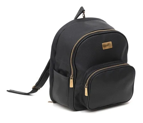 Imagen 1 de 6 de Mochila Maternal Globba Goldie Ecocuero Cambiador Impermeable