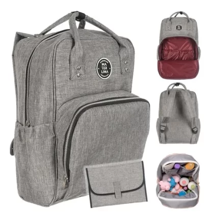 Imagen 1 de 1 de Mochila Maternal Materlina Rio Impermeable Cambiador Cierres Ykk