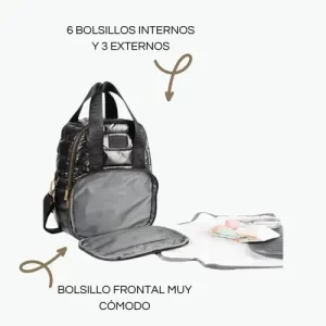 Miniatura 6 de 7 de Mochila Maternal Mommy Bag Paz Cambiador Futura Mamá Papá