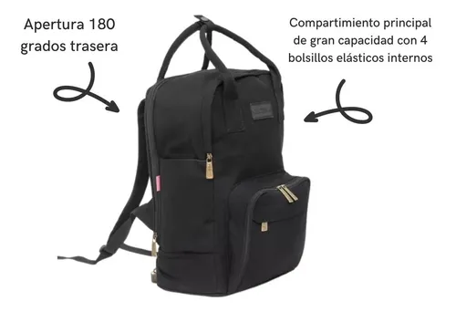 Imagen 4 de 8 de Mochila Maternal Globba Blink Xl Impermeable Cambiador 180º