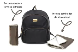 Miniatura 3 de 6 de Mochila Maternal Globba Goldie Ecocuero Cambiador Impermeable