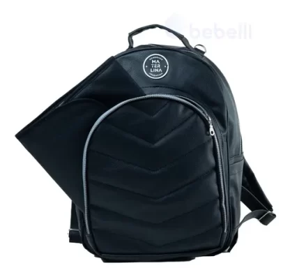 Imagen 5 de 5 de Mochila Maternal Materlina Megan Grande Eco Cuero Cambiador