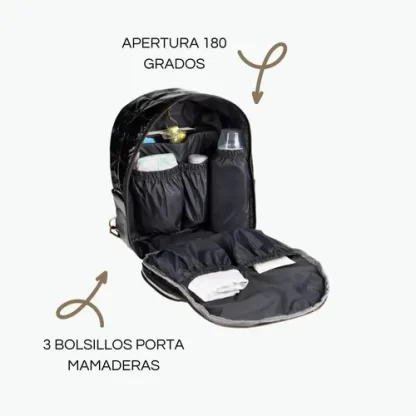 Imagen 4 de 7 de Mochila Maternal Mommy Bag Paz Cambiador Futura Mamá Papá