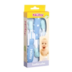 Miniatura 4 de 4 de Set Kit 3 Cepillos Nuby P/ Dientes Bebe Higiene Bucal