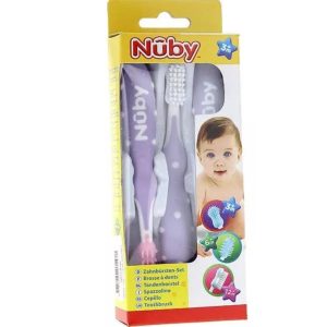 Miniatura 3 de 4 de Set Kit 3 Cepillos Nuby P/ Dientes Bebe Higiene Bucal