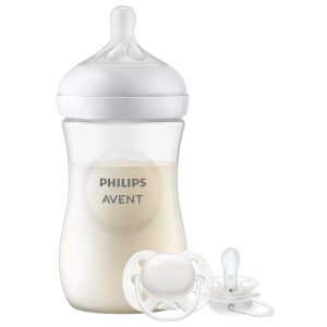 Miniatura 2 de 6 de Set Mamadera Avent Natural Response 260ml + Chupete Avent Ultra Soft Unisex Rn
