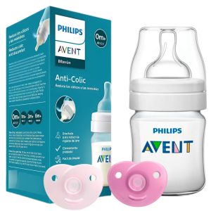 SET MAMADERA ANTICOLIC REFRESH 125 ML + 2 CHUPETES AVENT SOOTHIE