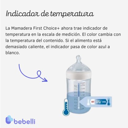 Imagen 2 de 6 de Set Mamaderas Nuk First Choice+ 150ml 300ml Control Temperatura
