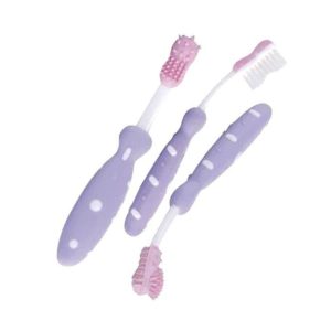 Miniatura 2 de 4 de Set Kit 3 Cepillos Nuby P/ Dientes Bebe Higiene Bucal
