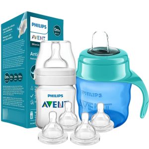 MAMADERA AVENT ANTICOLIC REFRESH 125 ML + VASO + TETINAS