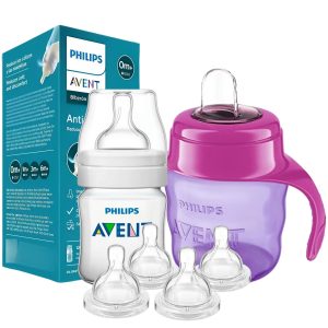 MAMADERA AVENT ANTICOLIC REFRESH 125 ML + VASO + TETINAS