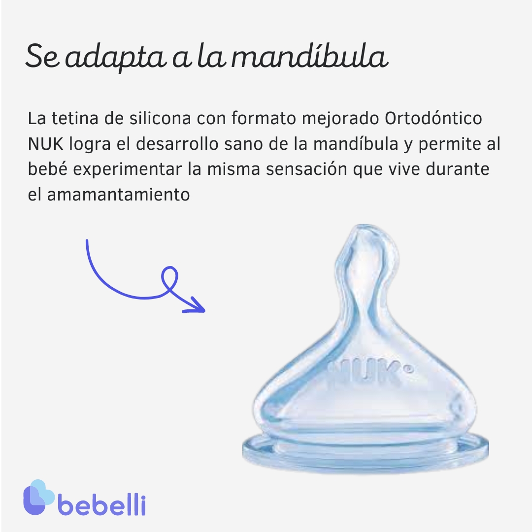 Imagen 3 de 6 de Set Mamaderas Nuk First Choice+ 150ml 300ml Control Temperatura