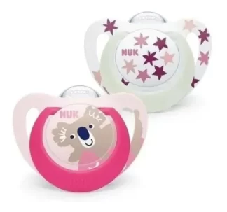 Imagen 1 de Chupete Nuk Star 6-18m Luminoso Silicona Anatomico X2
