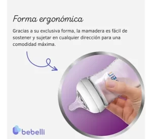 Miniatura 5 de 6 de Set Mamaderas Avent Natural 125ml y 260ml + 2 Chupetes Avent Soothie