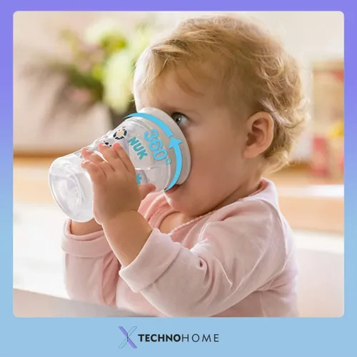 Imagen 5 de 5 de Set Vaso Nuk Learn To Drink Evolution Cup 3 en 1