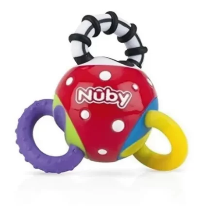 Imagen 1 de 4 de Mordillo Juguete Pelota Nuby 3m+ Sonajero