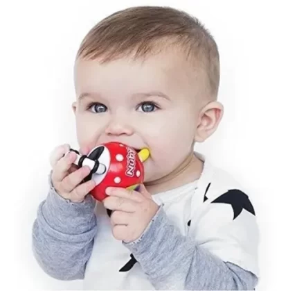 Imagen 3 de 4 de Mordillo Juguete Pelota Nuby 3m+ Sonajero