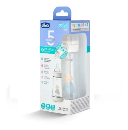 Imagen 7 de 7 de Mamadera Chicco Perfect5 Flujo Medio 240ml 2m+