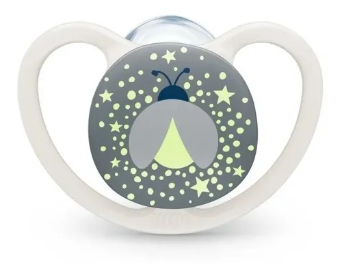 Imagen 2 de 4 de Chupete Nuk Space Lumi 0-6 meses x2