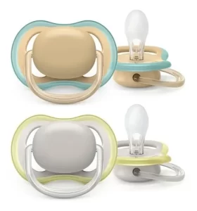 Miniatura 1 de 3 de Chupete Avent Ultra Air 0-6m Liso x2 SCF085/15