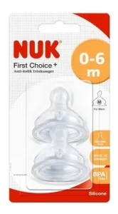 Miniatura 1 de 2 de Tetinas Nuk First Choice Plus Silicona 0-6 Meses Talle M