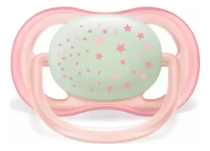 Imagen 2 de 3 de Chupete Avent Ultra Air Night time 0-6 meses x2