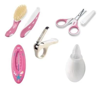 Imagen 1 de 1 de Set Higiene Bebe Recien Nacido Nuk Kit Baño 5 Piezas