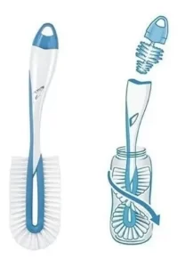 Miniatura 1 de 6 de Cepillo Limpia Mamaderas Y Tetinas Nuk Twist 2 En 1