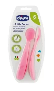 Miniatura 1 de 2 de Cuchara Softly Spoon De Silicona Blanda X 2u 6+m Chicco
