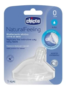 Miniatura 1 de 3 de Tetina Mamadera Chicco Natural Feeling Silicona 0m+