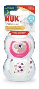 Miniatura 2 de 2 de Chupete Nuk Star 6-18 meses Dia/noche x2