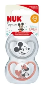 Miniatura 2 de 2 de Chupete Nuk Space Mickey Mouse T1 0-6 meses x2