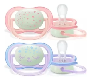 Miniatura 1 de 3 de Chupete Avent Ultra Air Night time 0-6 meses x2