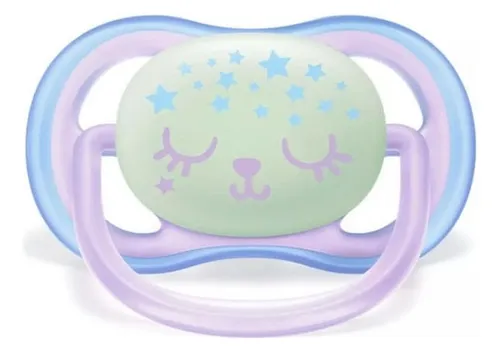 Imagen 3 de 3 de Chupete Avent Ultra Air Night time 0-6 meses x2