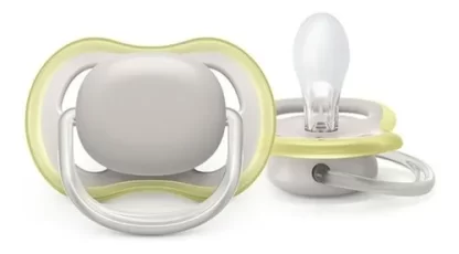 Imagen 3 de 3 de Chupete Avent Ultra Air 0-6m Liso x2 SCF085/15