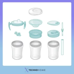 Miniatura 3 de 5 de Set Vaso Nuk Learn To Drink Evolution Cup 3 en 1