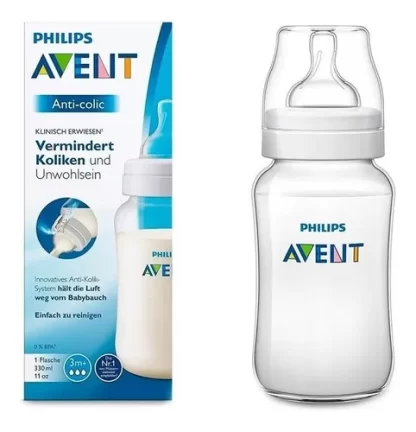 Imagen 6 de 6 de Mamadera Philips Avent Anticolic 330ml SCF816/19 +3 meses