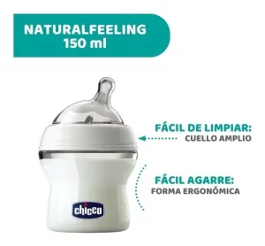 Miniatura 5 de 8 de Mamadera Chicco Natural Feeling 150ml 0m+ Flujo Lento