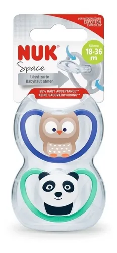 NUK Space y Space Night chupete, 18-36 meses