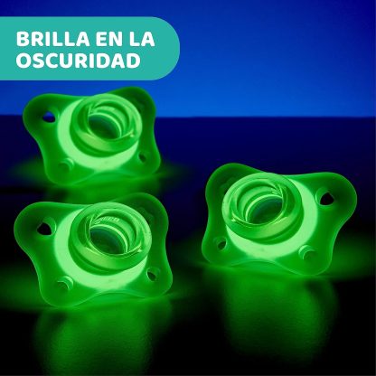 Imagen 4 de 9 de Chupete Chicco PhysioForma Soft Mini Lumi 2-6 meses