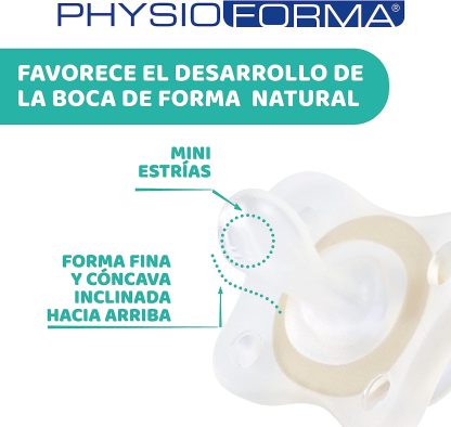 Imagen 6 de 9 de Chupete Chicco PhysioForma Soft Mini Lumi 2-6 meses