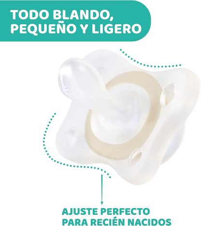 Imagen 7 de 9 de Chupete Chicco PhysioForma Soft Mini Lumi 2-6 meses