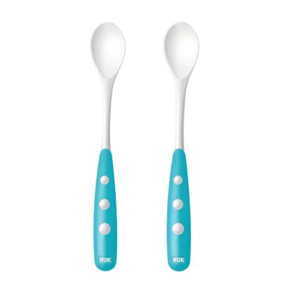 Imagen 1 de 3 de Set De 2 Cucharas Largas Nuk Plasticas + 6 Meses