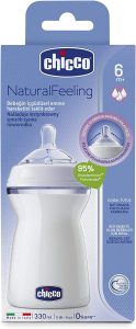 Miniatura 4 de 6 de Mamadera Chicco Natural Feeling 330ml 6m+ Flujo Rápido