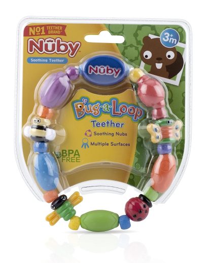 Imagen 6 de 6 de Mordillo Nuby De Bichitos En Forma De Collar