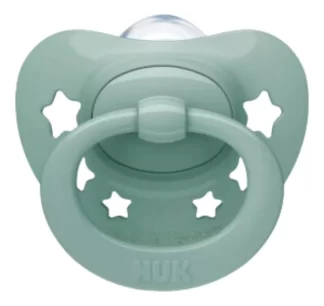 Chupete Nuk Signature 0-6 meses Verde y blanco