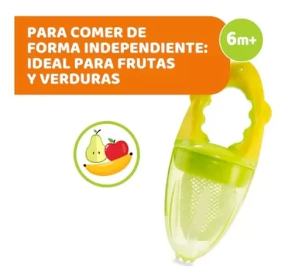 Imagen 5 de 5 de Chupete De Fruta Chicco Bebe Con Red De Repuesto +6 Meses