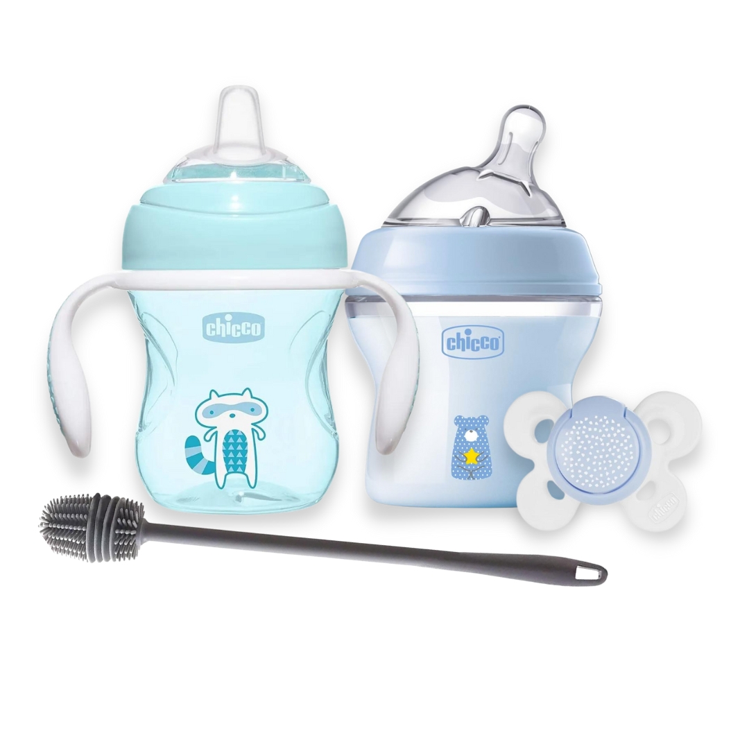 Mamadera Chicco Natural Feeling 330ml 6m+ Flujo Rápido - Bebelli