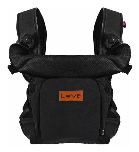 Imagen 4 de 4 de Mochila Porta Bebe Love 4012 Capucha Apto Recien Nacido 3 En 1