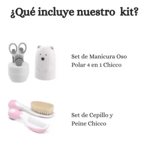 Miniatura 2 de 4 de Set Manicura Oso Polar + Set Cepillo Y Peine Chicco Bebé +0m